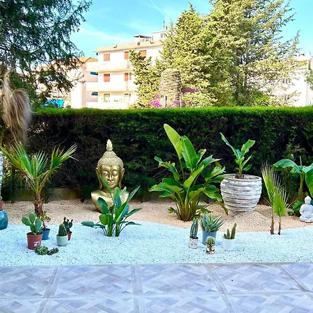 Superbe 3p Boheme, Juan Les Pins, Jardin, 900m De La 아파트