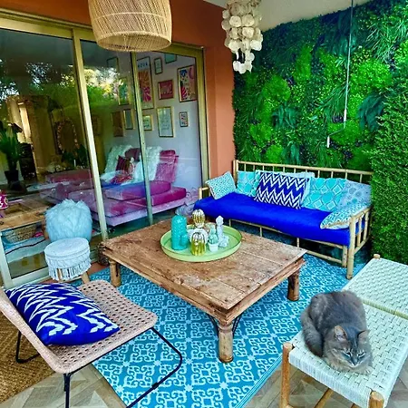 Superbe 3p Boheme, Juan Les Pins, Jardin, 900m De La * 앙티브